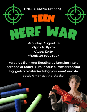 Nerf War (ages 12-19